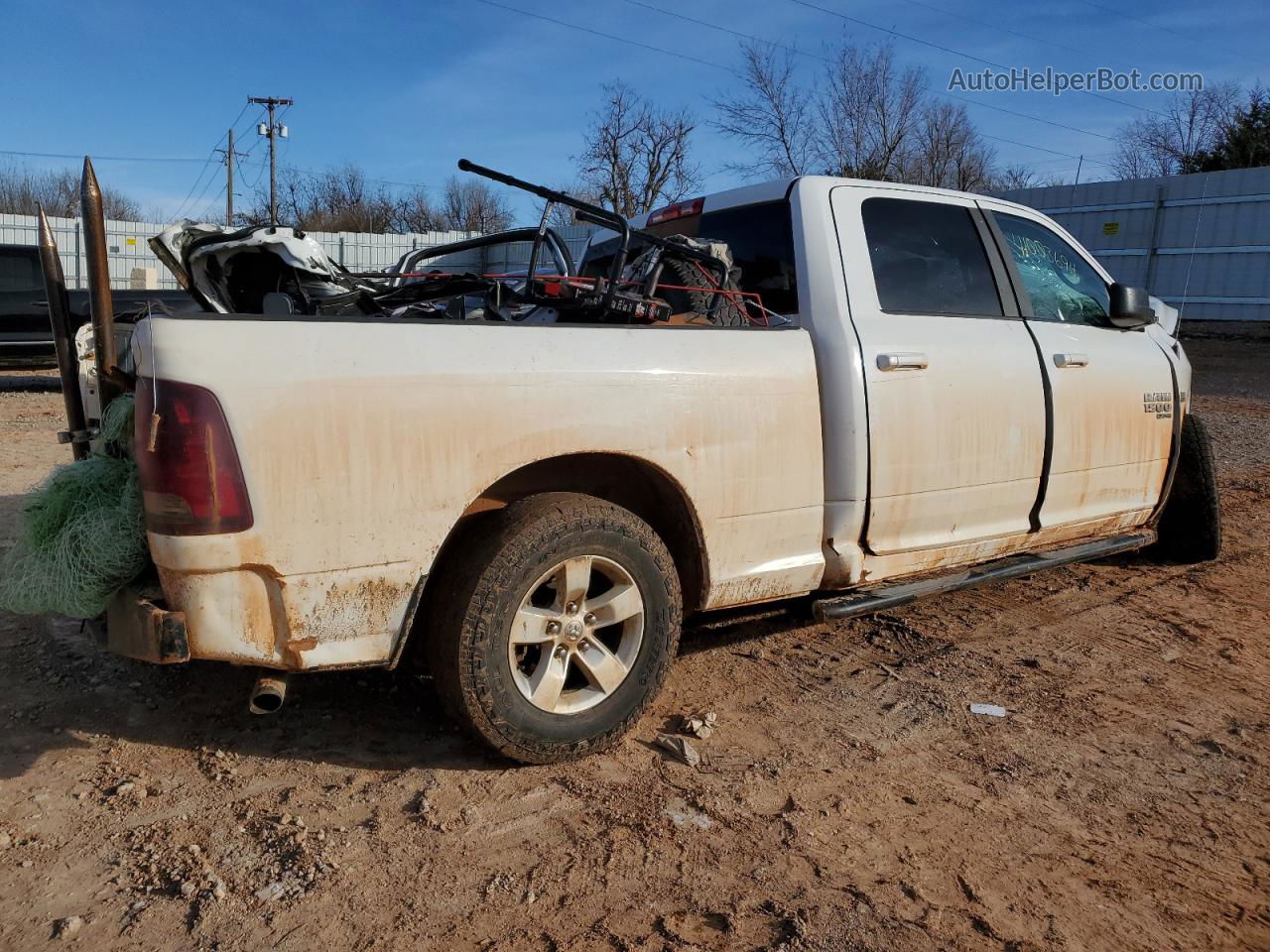 2019 Ram 1500 Classic Slt White vin: 1C6RR7TT8KS624932