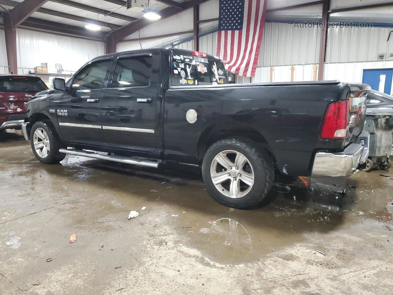 2014 Ram 1500 Slt Black vin: 1C6RR7TTXES256600