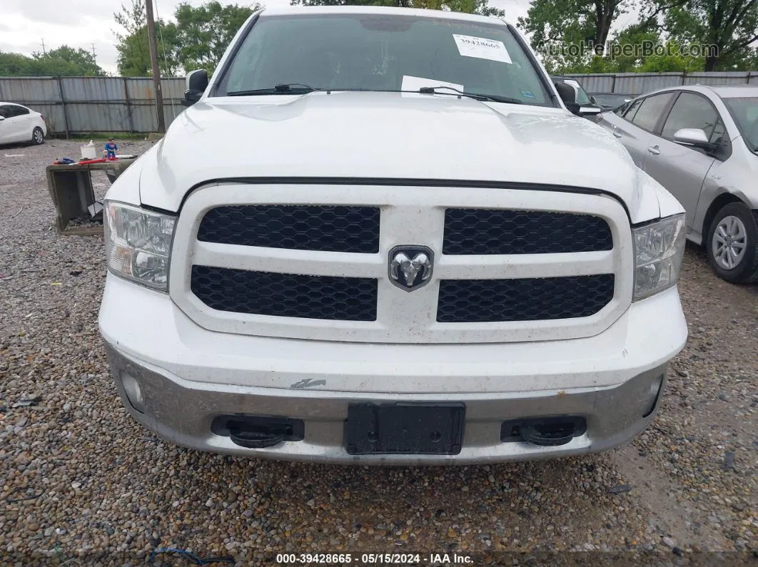 2015 Ram 1500 Slt White vin: 1C6RR7TTXFS687102