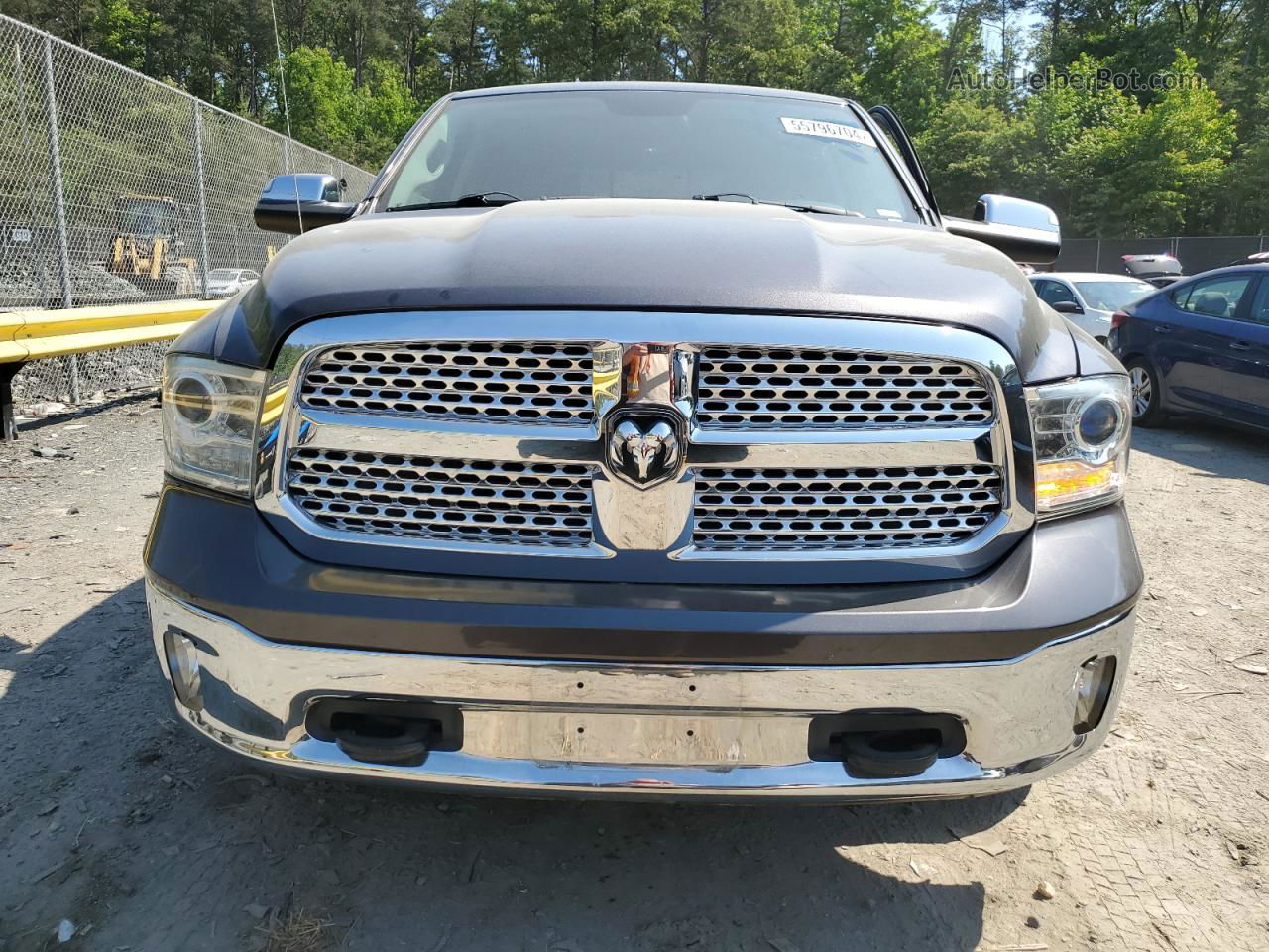 2014 Ram 1500 Laramie Серый vin: 1C6RR7VT3ES450950