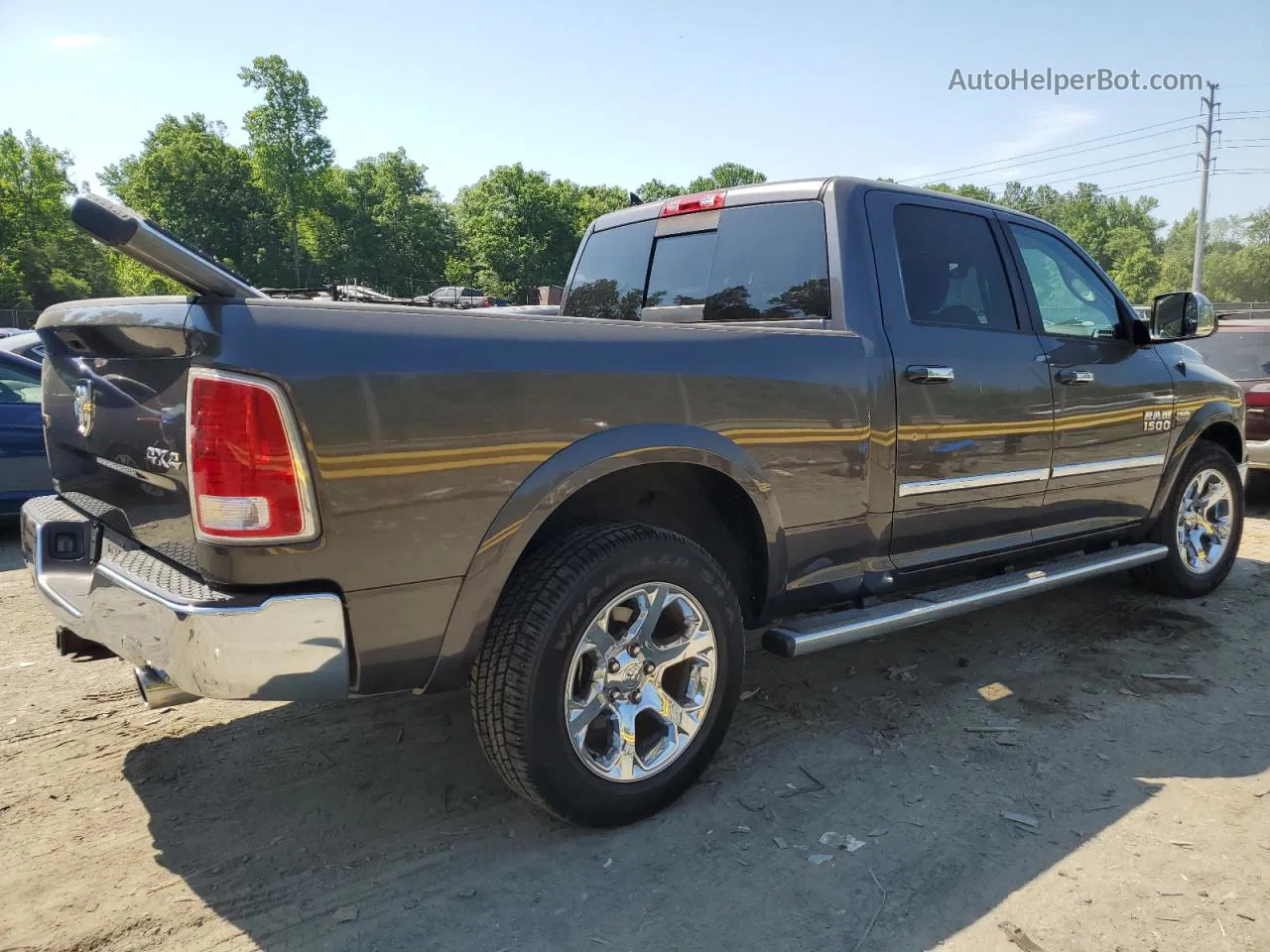 2014 Ram 1500 Laramie Серый vin: 1C6RR7VT3ES450950