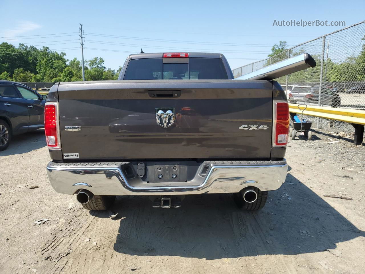 2014 Ram 1500 Laramie Серый vin: 1C6RR7VT3ES450950