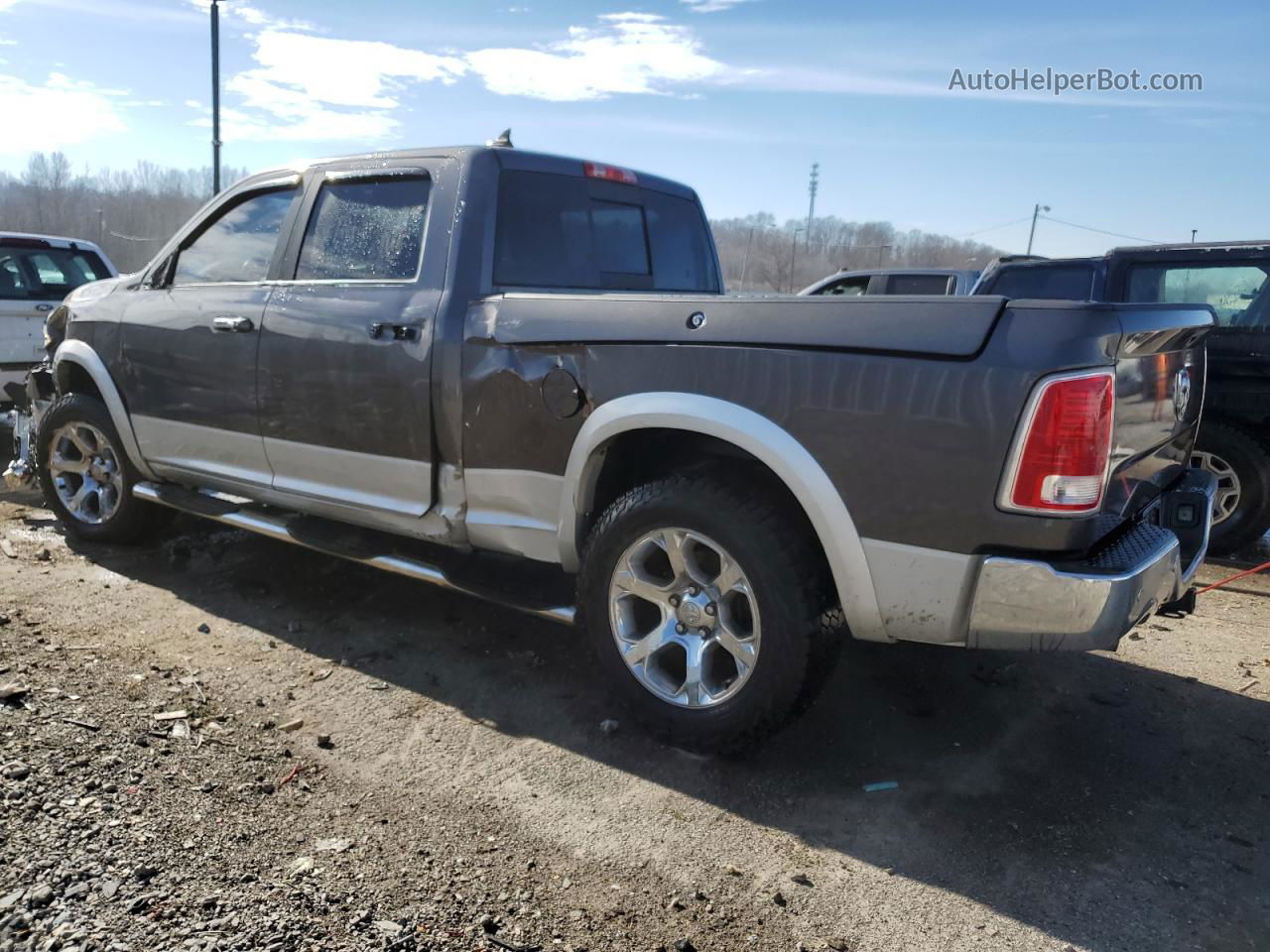 2014 Ram 1500 Laramie Серый vin: 1C6RR7VT5ES343205