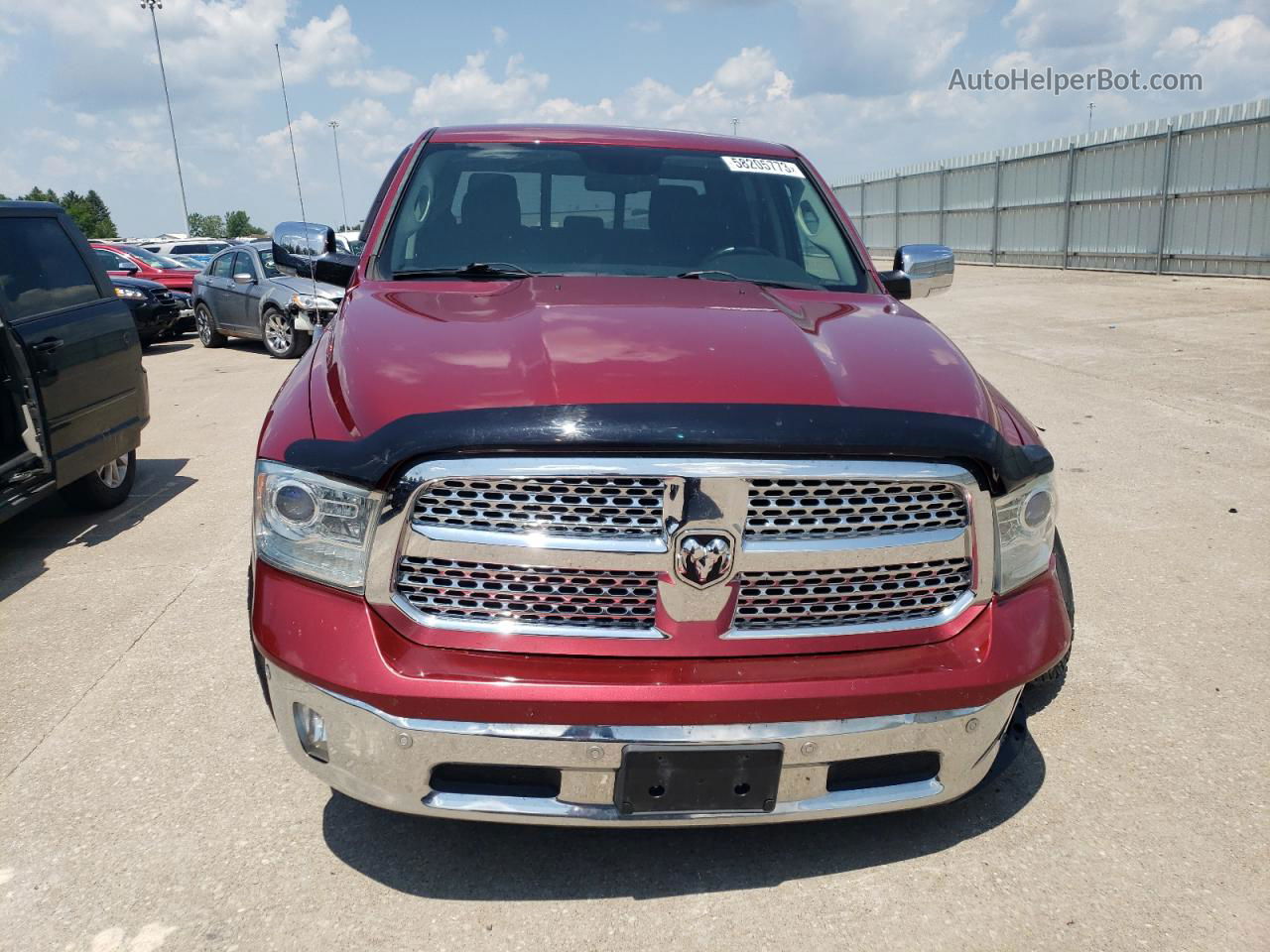 2014 Ram 1500 Laramie Burgundy vin: 1C6RR7VT6ES124768