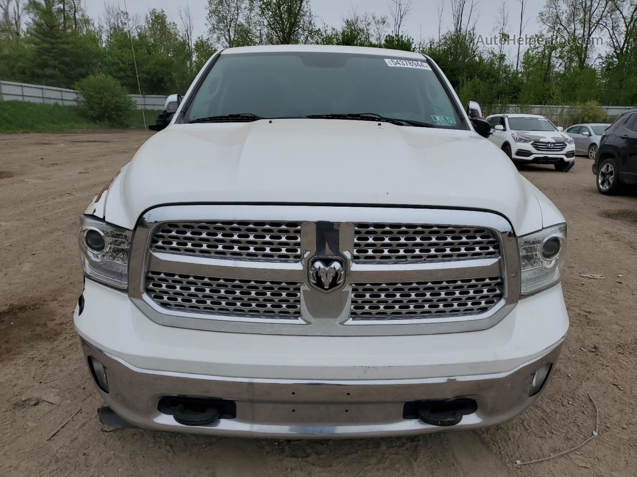 2014 Ram 1500 Laramie White vin: 1C6RR7VT6ES273357