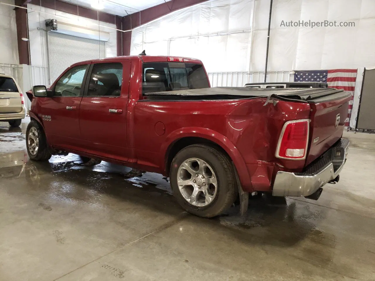 2014 Ram 1500 Laramie Burgundy vin: 1C6RR7VT9ES183202