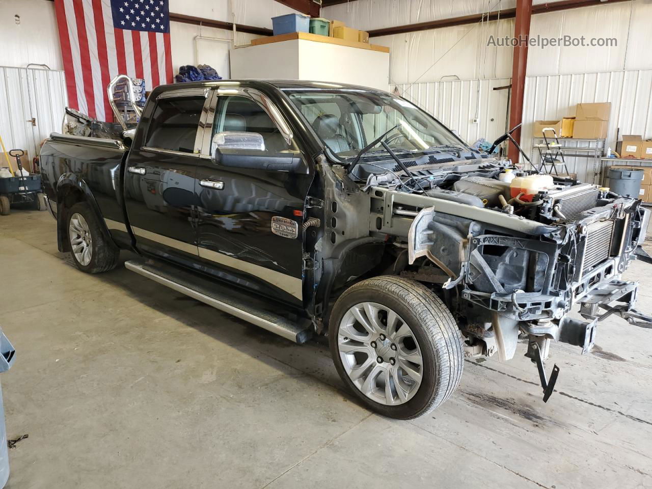 2014 Ram 1500 Longhorn Black vin: 1C6RR7WM3ES305110