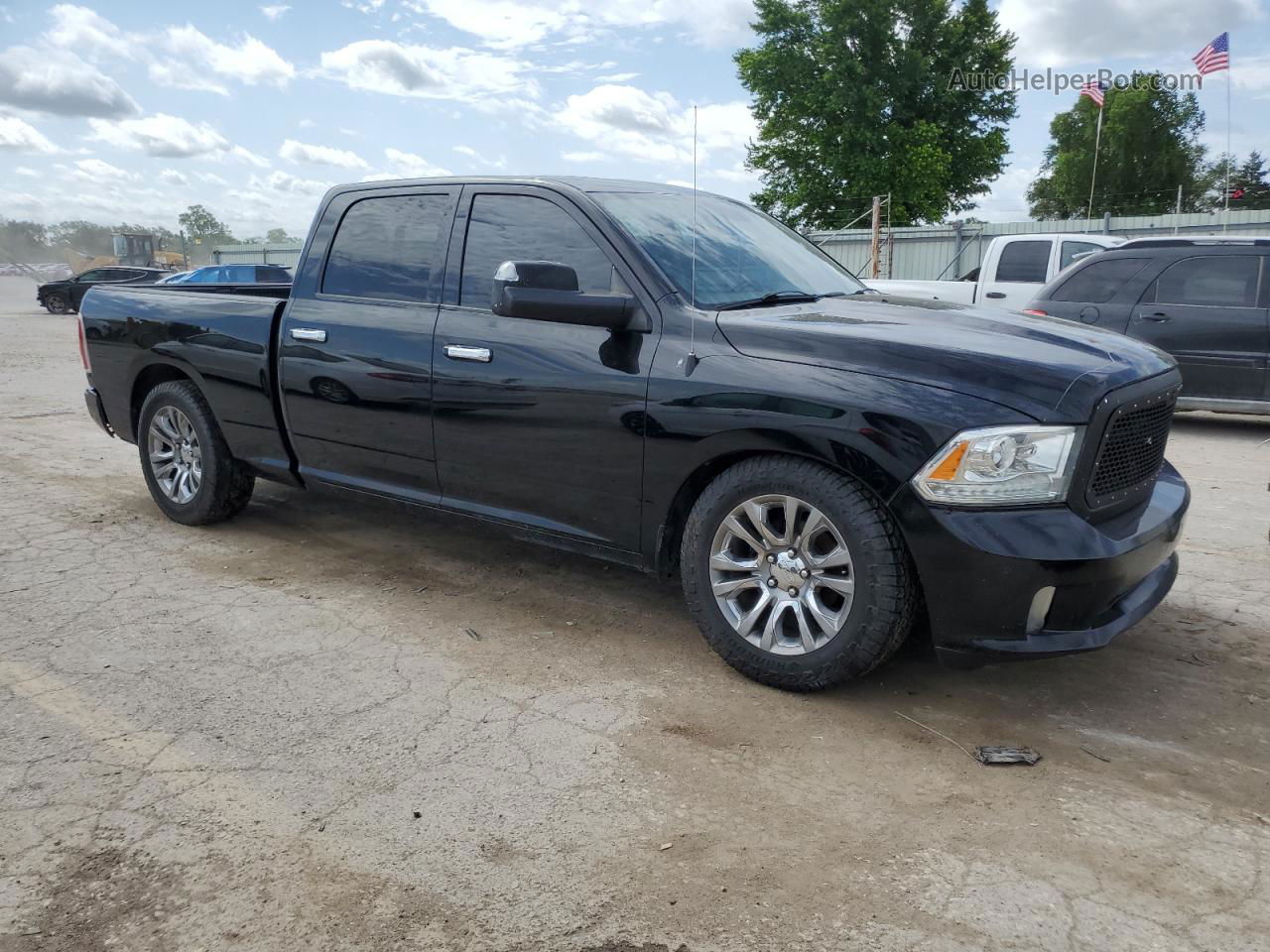 2014 Ram 1500 Longhorn Black vin: 1C6RR7WM8ES300694