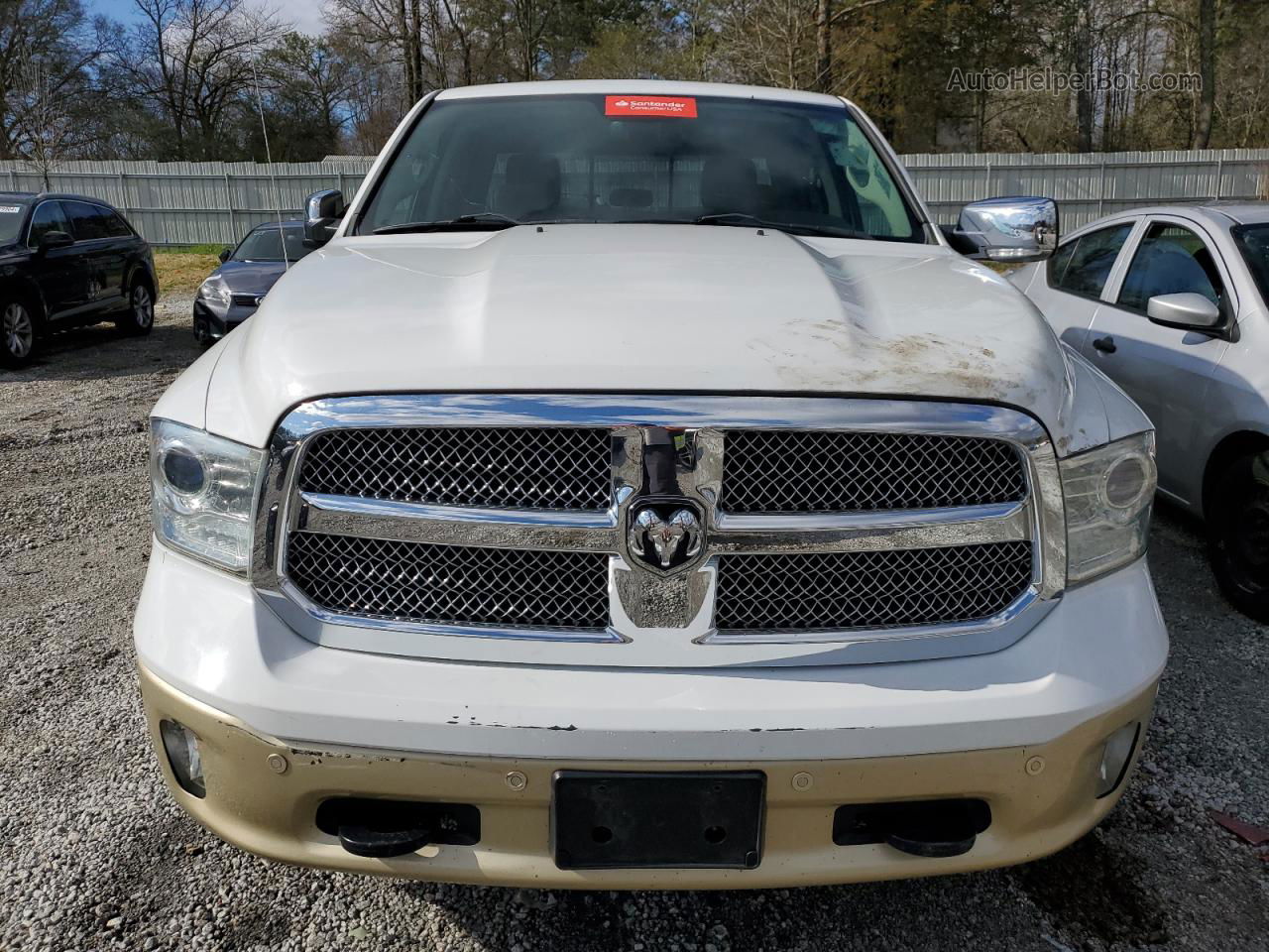 2015 Ram 1500 Longhorn Белый vin: 1C6RR7WM8FS563818