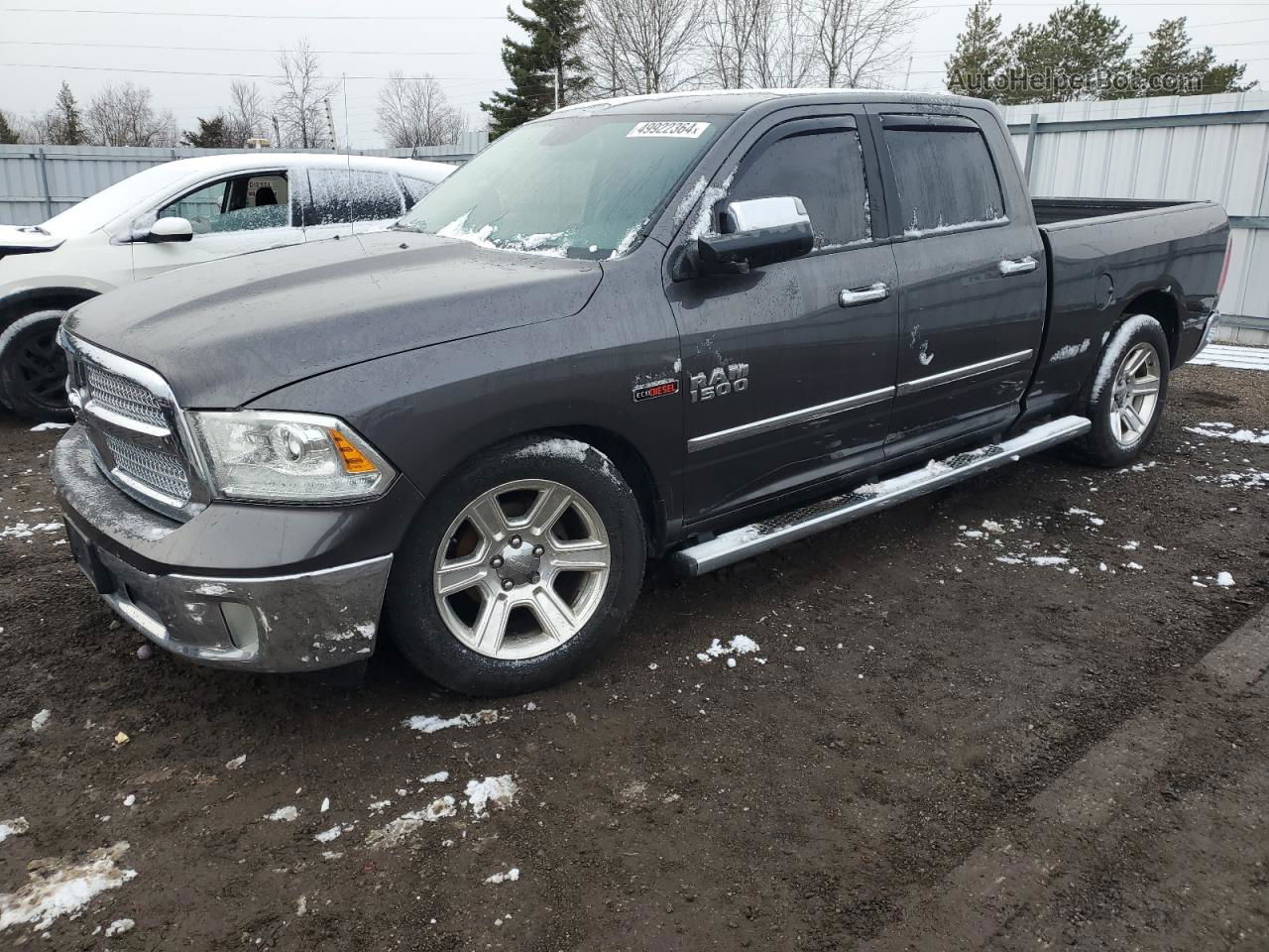 2014 Ram 1500 Longhorn Серый vin: 1C6RR7WMXES443128