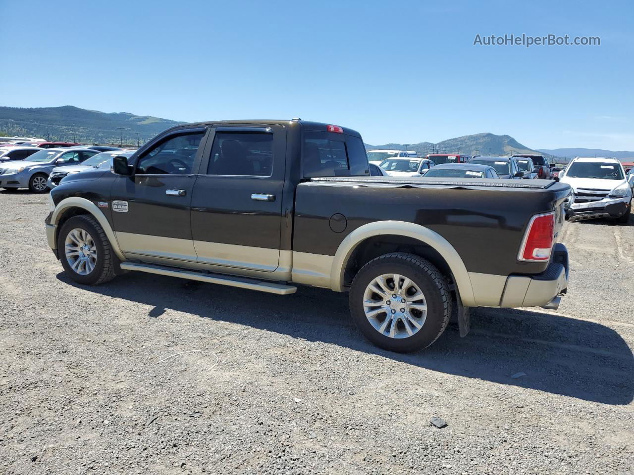 2014 Ram 1500 Longhorn Brown vin: 1C6RR7WT4ES341301