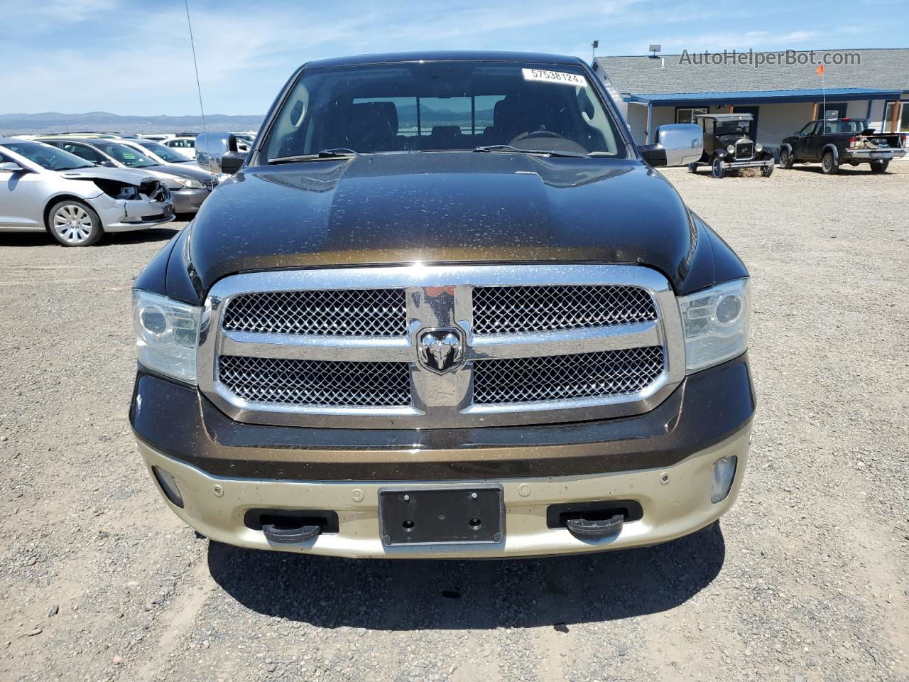 2014 Ram 1500 Longhorn Brown vin: 1C6RR7WT4ES341301