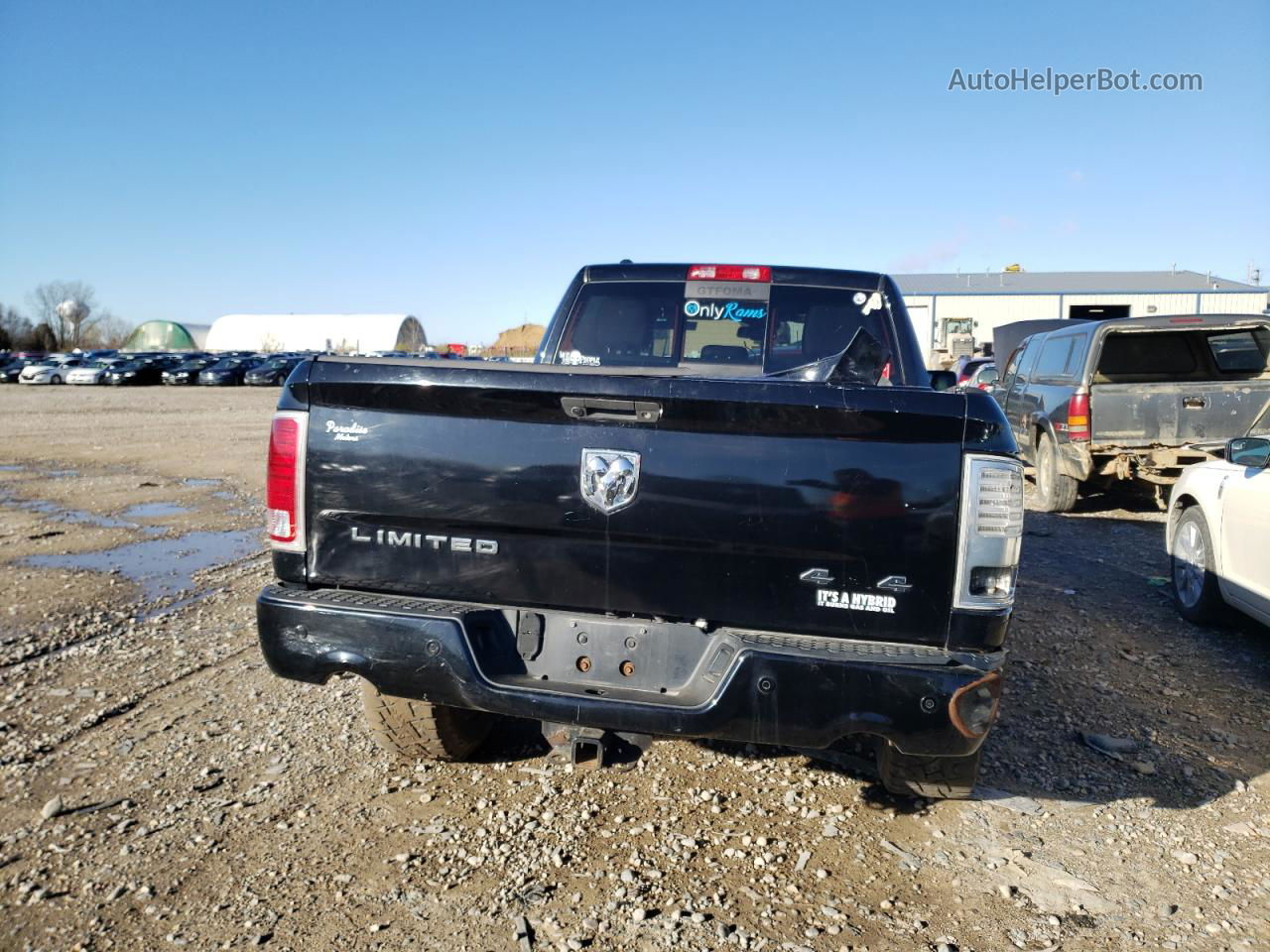 2014 Ram 1500 Longhorn Черный vin: 1C6RR7WT5ES141561