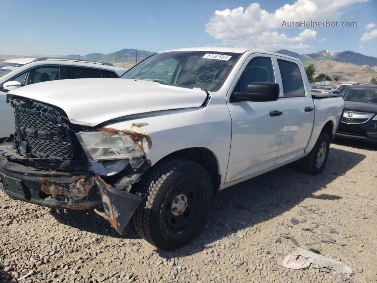 2015 Ram 1500 Ssv White vin: 1C6RR7XT7FS771811