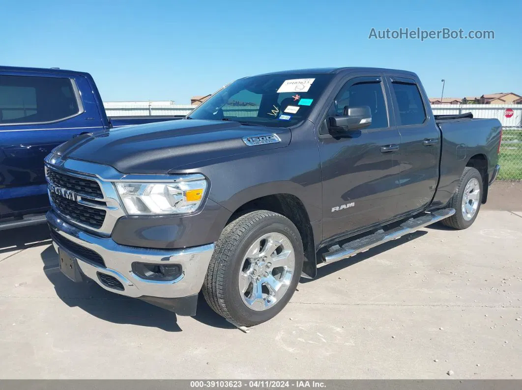 2022 Ram 1500 Lone Star Quad Cab 4x2 6'4 Box Black vin: 1C6RREBT0NN153075