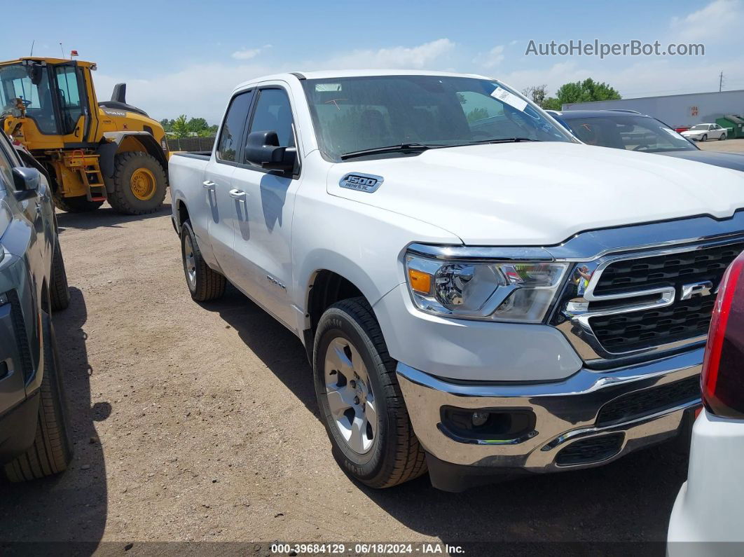 2022 Ram 1500 Lone Star Quad Cab 4x2 6'4 Box White vin: 1C6RREBT0NN273216