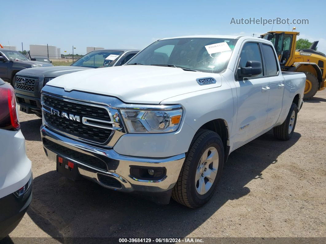 2022 Ram 1500 Lone Star Quad Cab 4x2 6'4 Box White vin: 1C6RREBT0NN273216