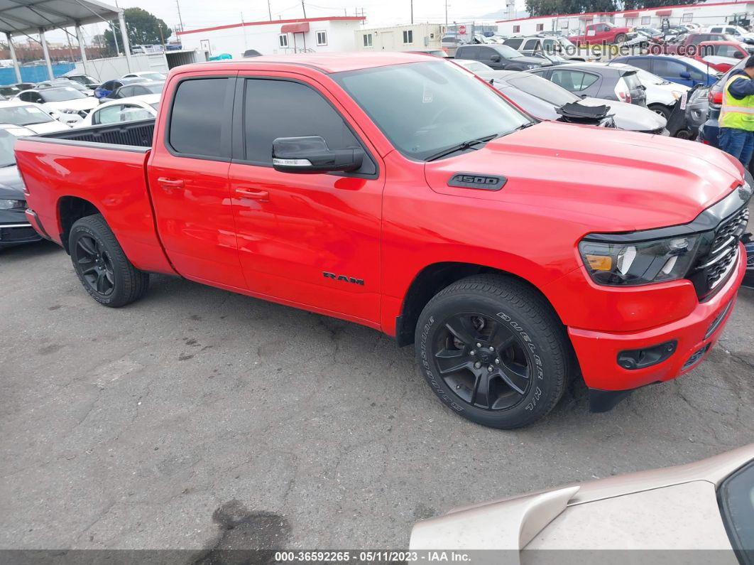 2022 Ram 1500 Big Horn  4x2 6'4" Box Red vin: 1C6RREBT0NN275113