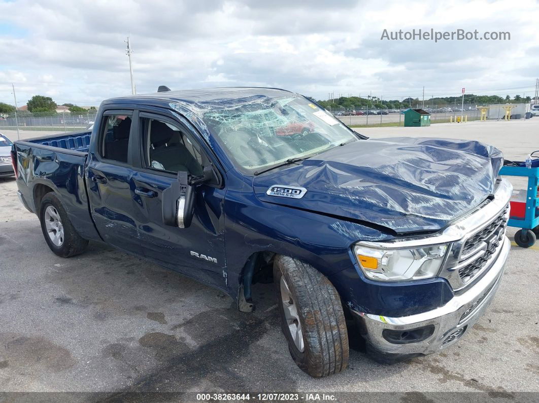 2022 Ram 1500 Big Horn  4x2 6'4" Box Dark Blue vin: 1C6RREBT2NN125486