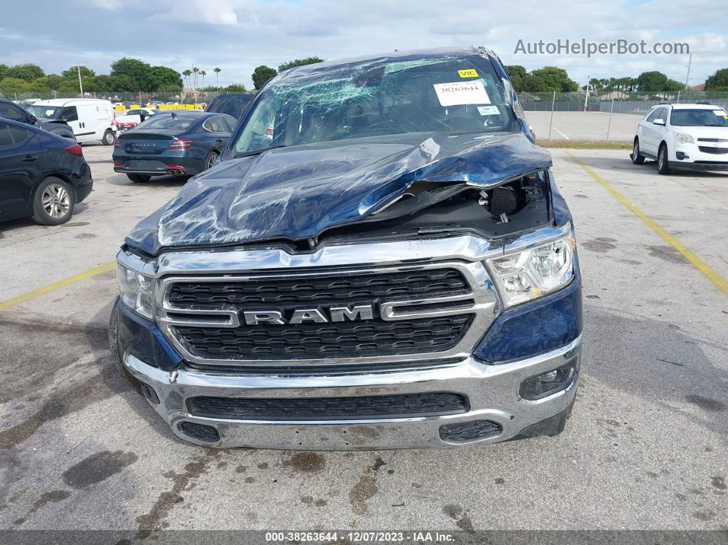 2022 Ram 1500 Big Horn  4x2 6'4" Box Dark Blue vin: 1C6RREBT2NN125486