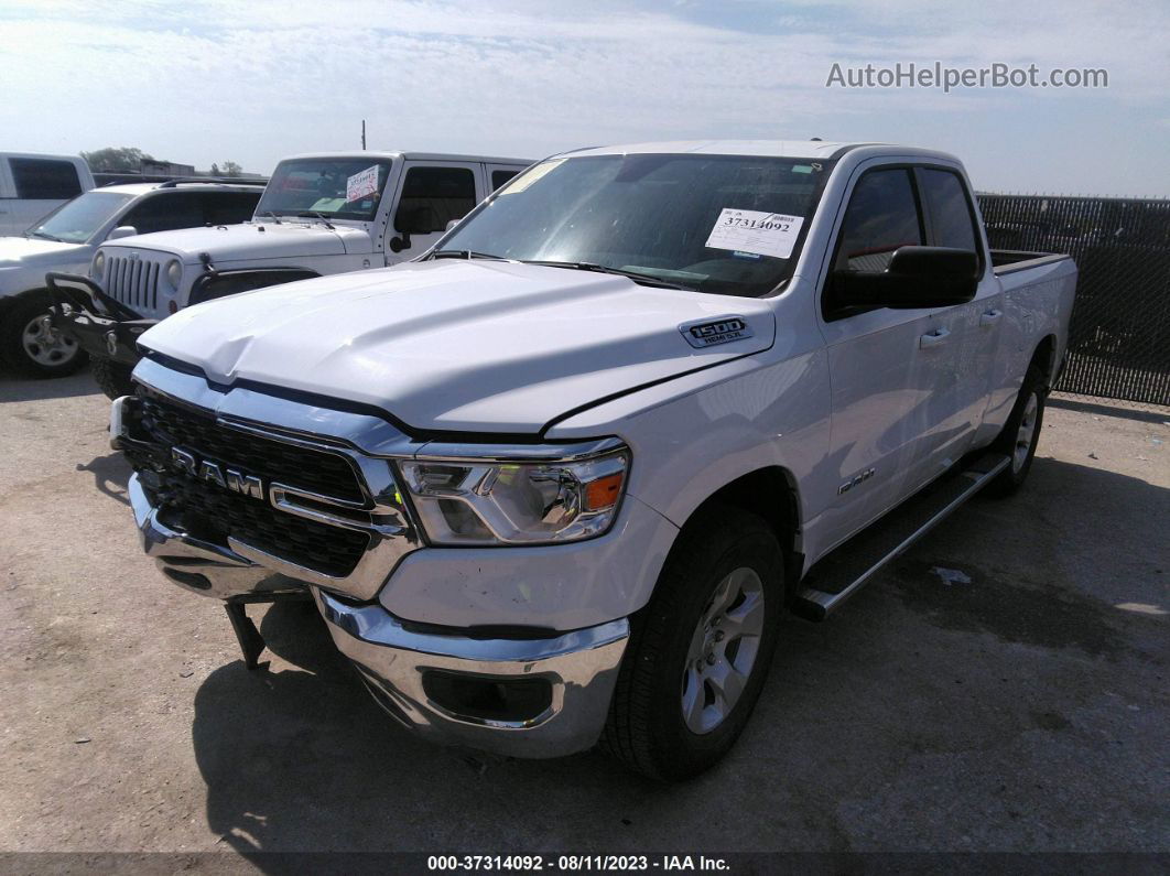 2022 Ram 1500 Lone Star White vin: 1C6RREBT3NN451734