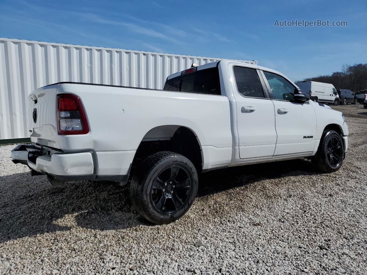 2022 Ram 1500 Big Horn/lone Star White vin: 1C6RREBT5NN202366