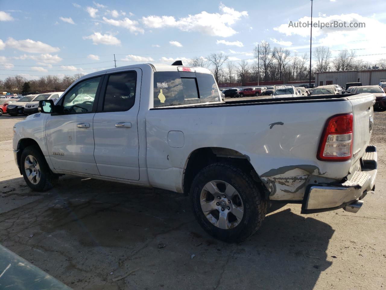 2020 Ram 1500 Big Horn/lone Star White vin: 1C6RREBT7LN252697