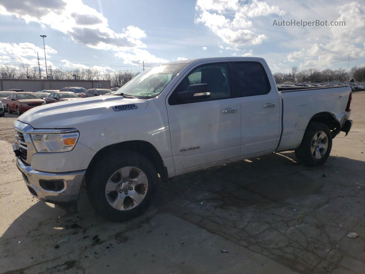 2020 Ram 1500 Big Horn/lone Star White vin: 1C6RREBT7LN252697