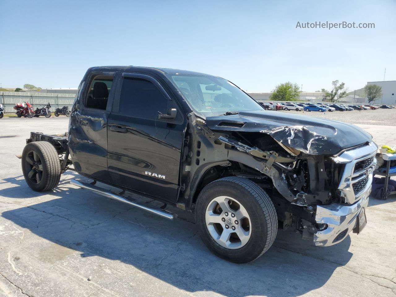 2019 Ram 1500 Tradesman Black vin: 1C6RRECT1KN612186