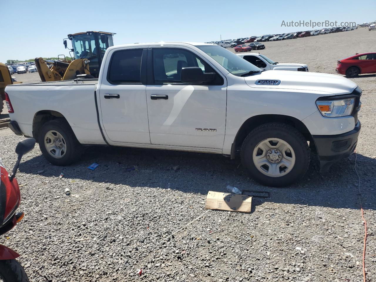 2019 Ram 1500 Tradesman White vin: 1C6RRECT3KN705209