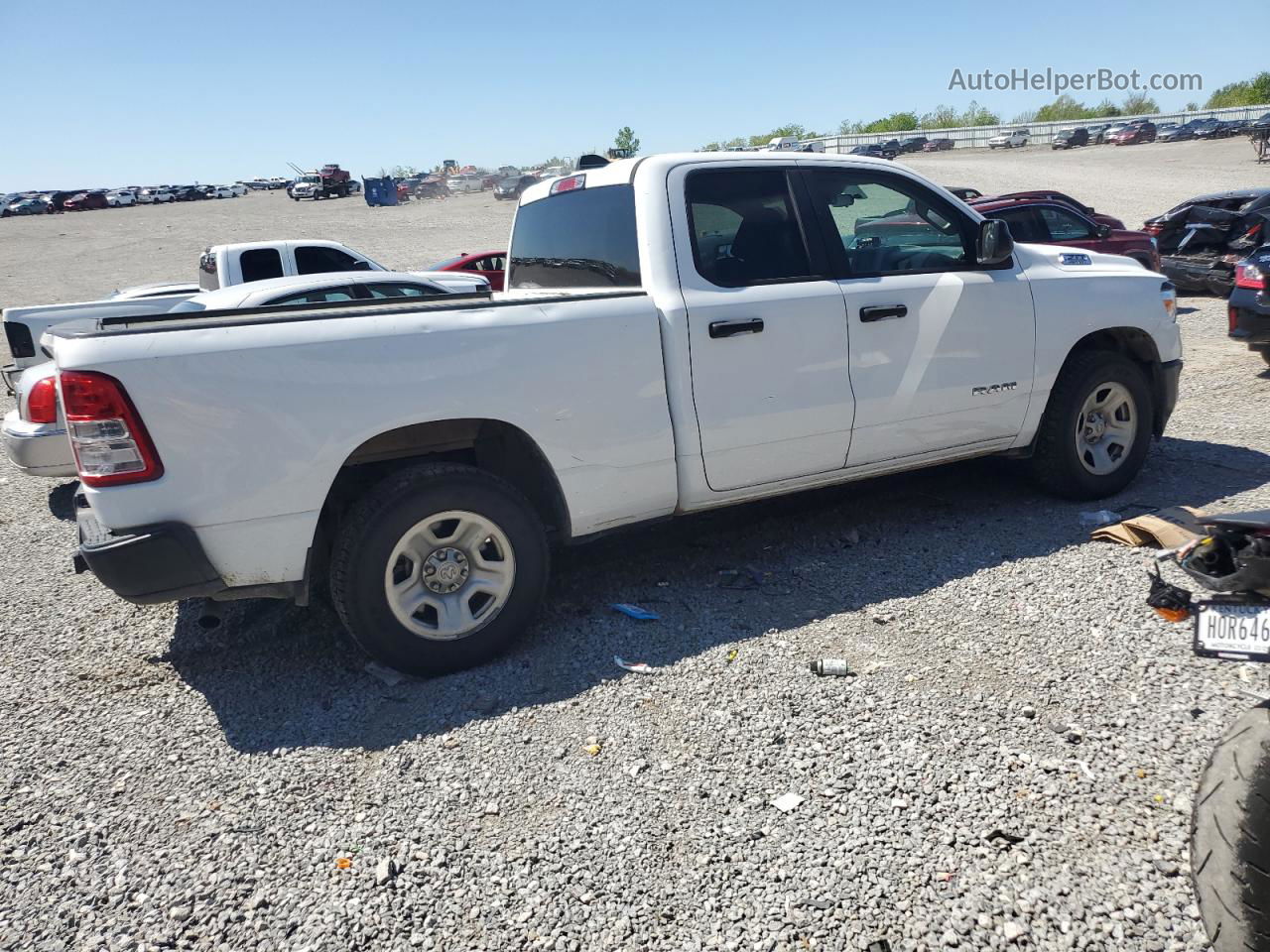 2019 Ram 1500 Tradesman White vin: 1C6RRECT3KN705209