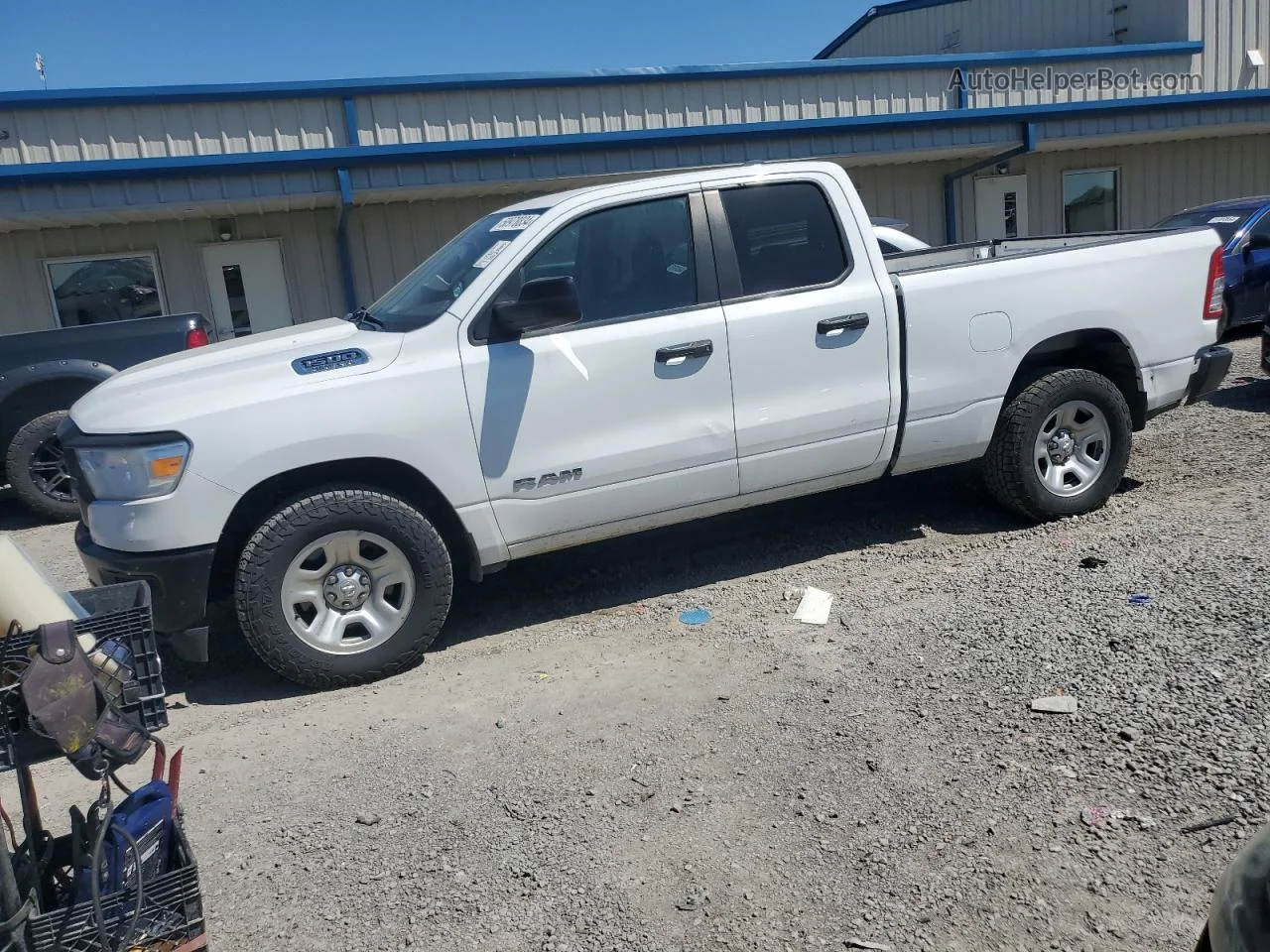 2019 Ram 1500 Tradesman White vin: 1C6RRECT6KN667426