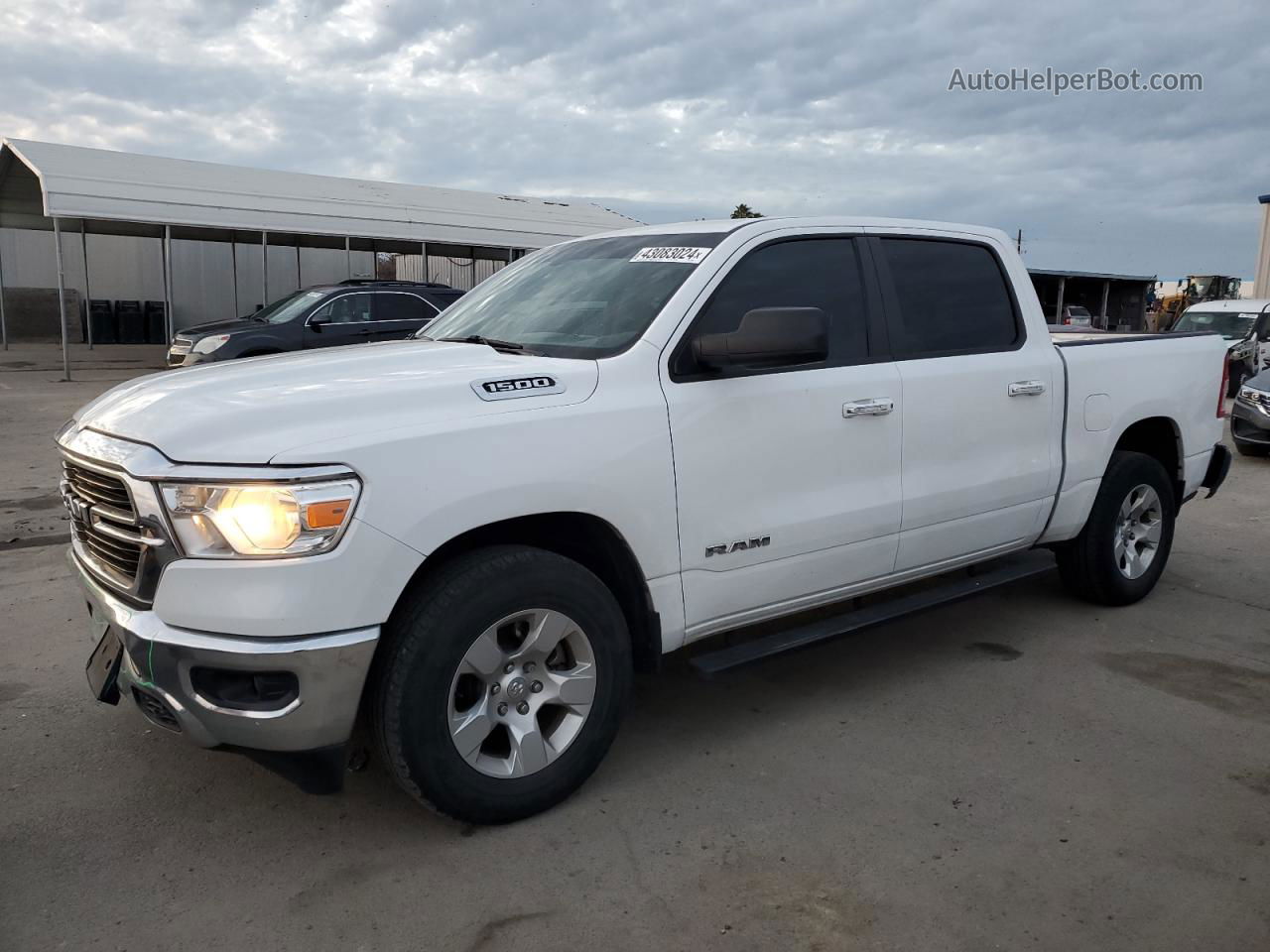 2020 Ram 1500 Big Horn/lone Star White vin: 1C6RREFG0LN333733