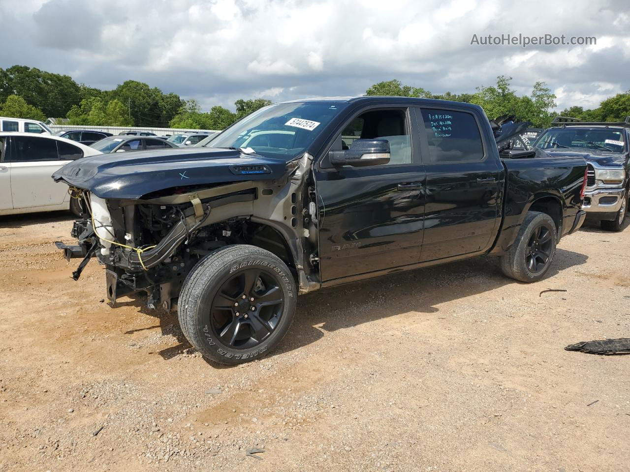 2022 Ram 1500 Big Horn/lone Star Black vin: 1C6RREFG1NN177852