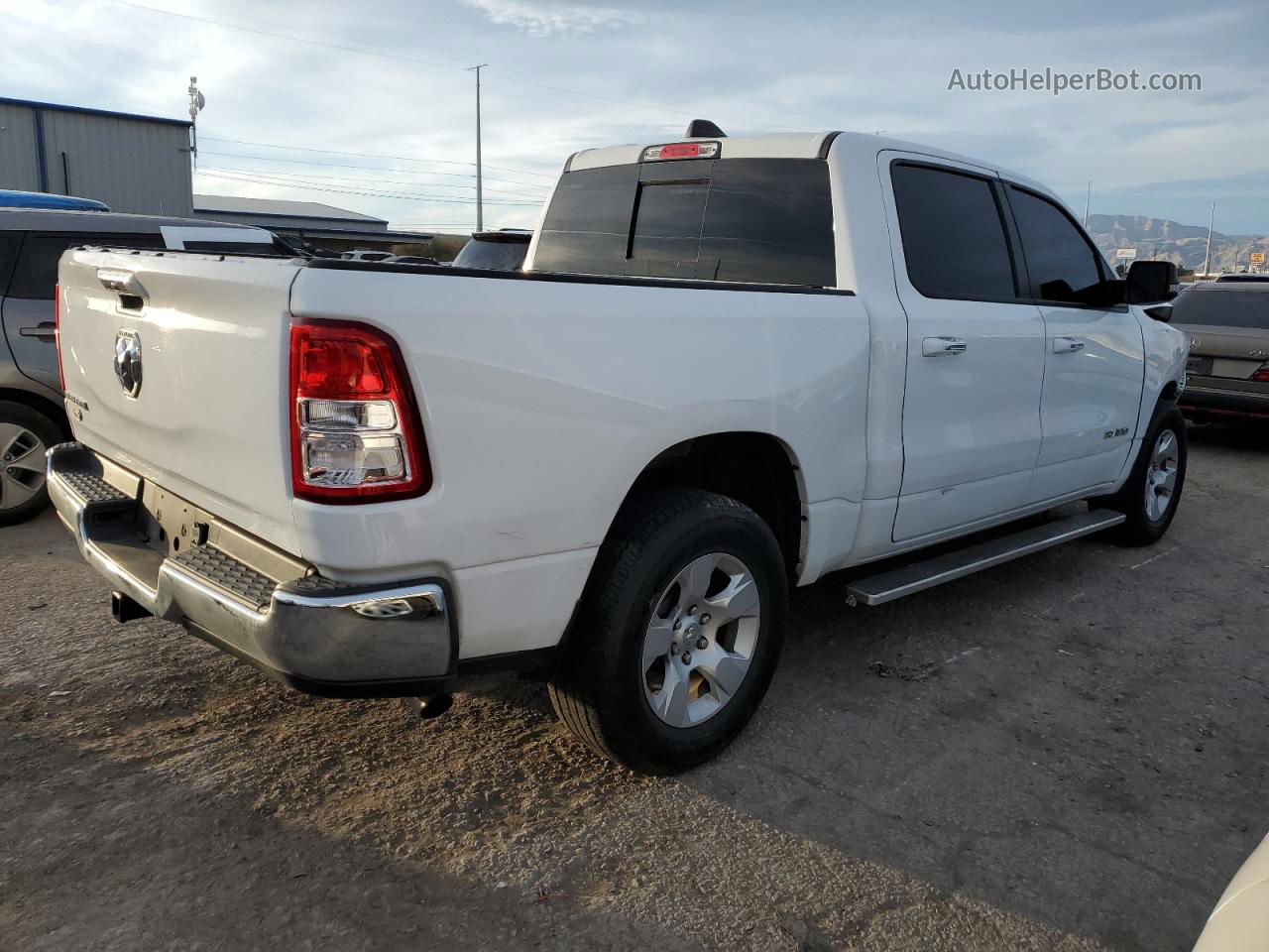 2019 Ram 1500 Big Horn/lone Star Белый vin: 1C6RREFG4KN883872