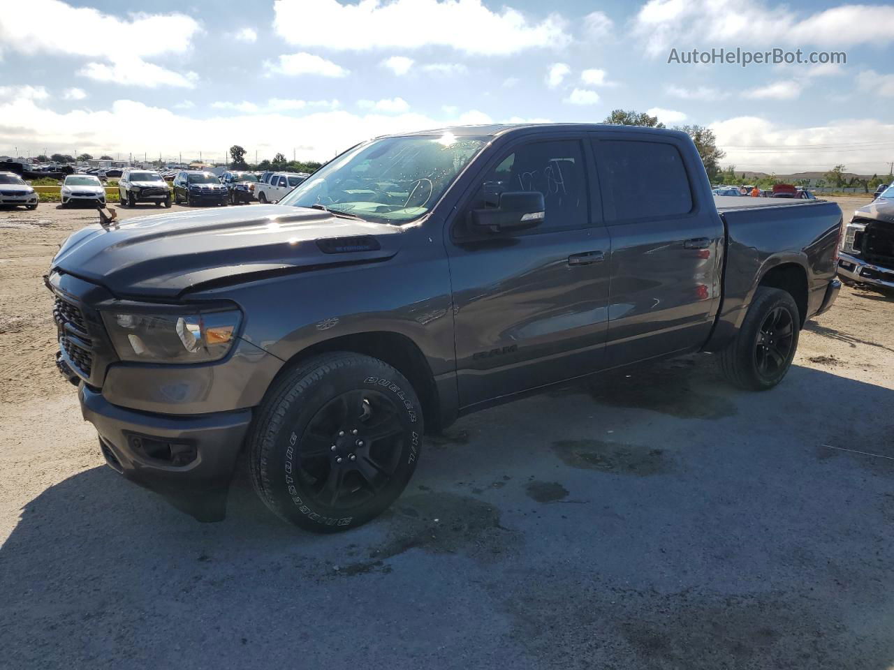 2022 Ram 1500 Big Horn/lone Star Gray vin: 1C6RREFG7NN218789