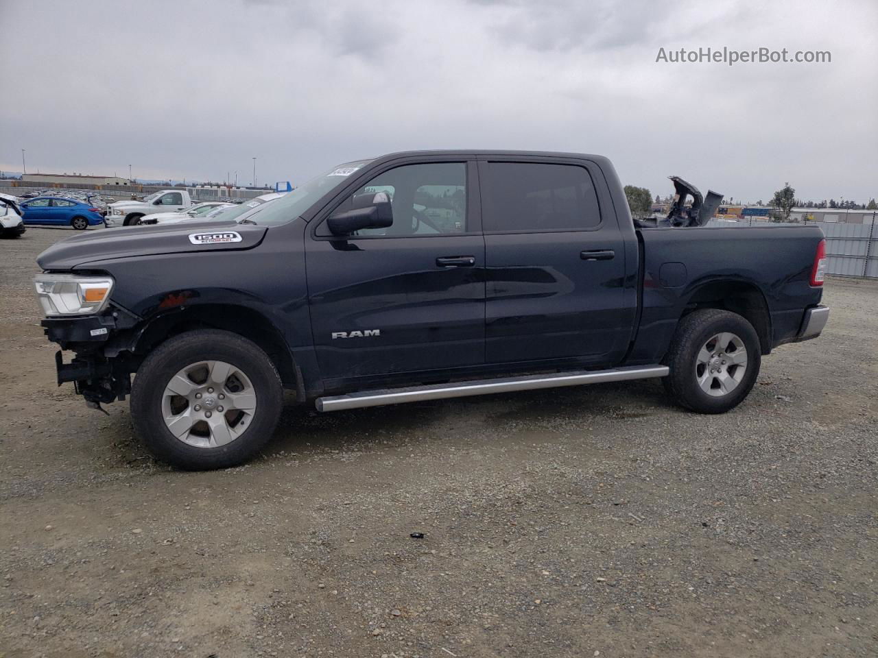 2022 Ram 1500 Big Horn/lone Star Черный vin: 1C6RREFM2NN425189