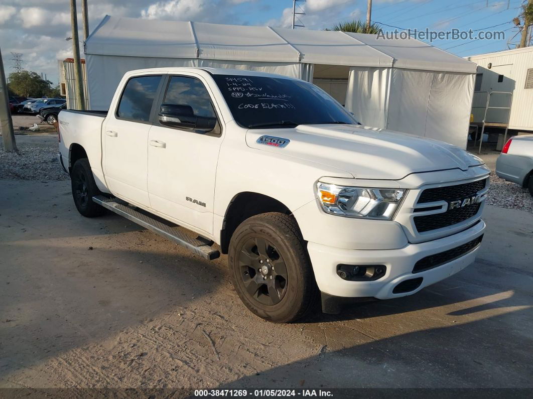 2022 Ram 1500 Big Horn  4x2 5'7 Box White vin: 1C6RREFM6NN275006