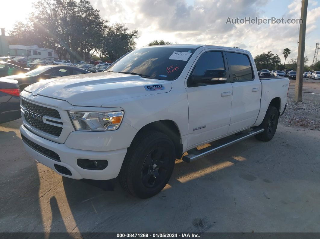 2022 Ram 1500 Big Horn  4x2 5'7 Box White vin: 1C6RREFM6NN275006