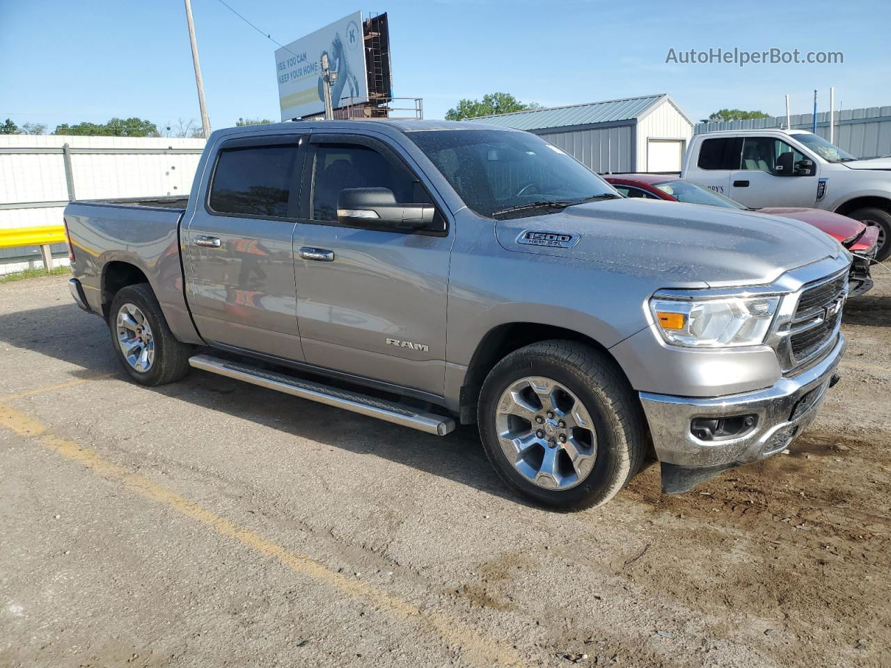 2019 Ram 1500 Big Horn/lone Star Серебряный vin: 1C6RREFT0KN581685