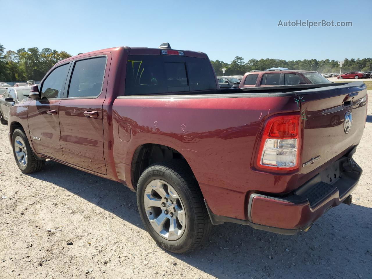 2019 Ram 1500 Big Horn/lone Star Бордовый vin: 1C6RREFT0KN684735