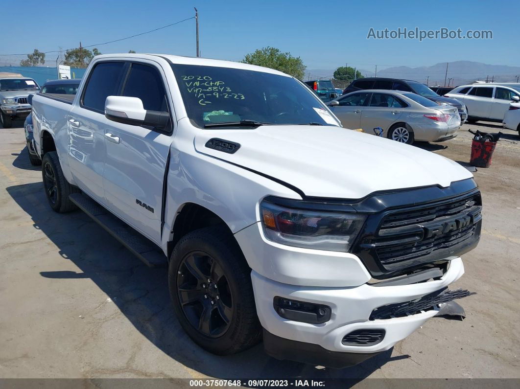 2020 Ram 1500   White vin: 1C6RREFT0LN138843