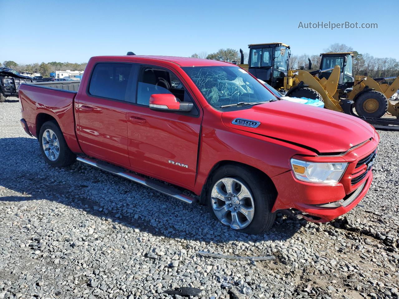 2020 Ram 1500 Big Horn/lone Star Красный vin: 1C6RREFT0LN158221