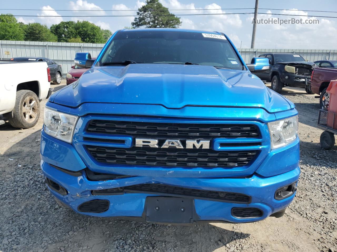 2022 Ram 1500 Big Horn/lone Star Blue vin: 1C6RREFT0NN274859