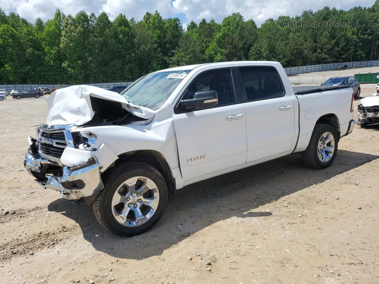 2020 Ram 1500 Big Horn/lone Star White vin: 1C6RREFT3LN112365