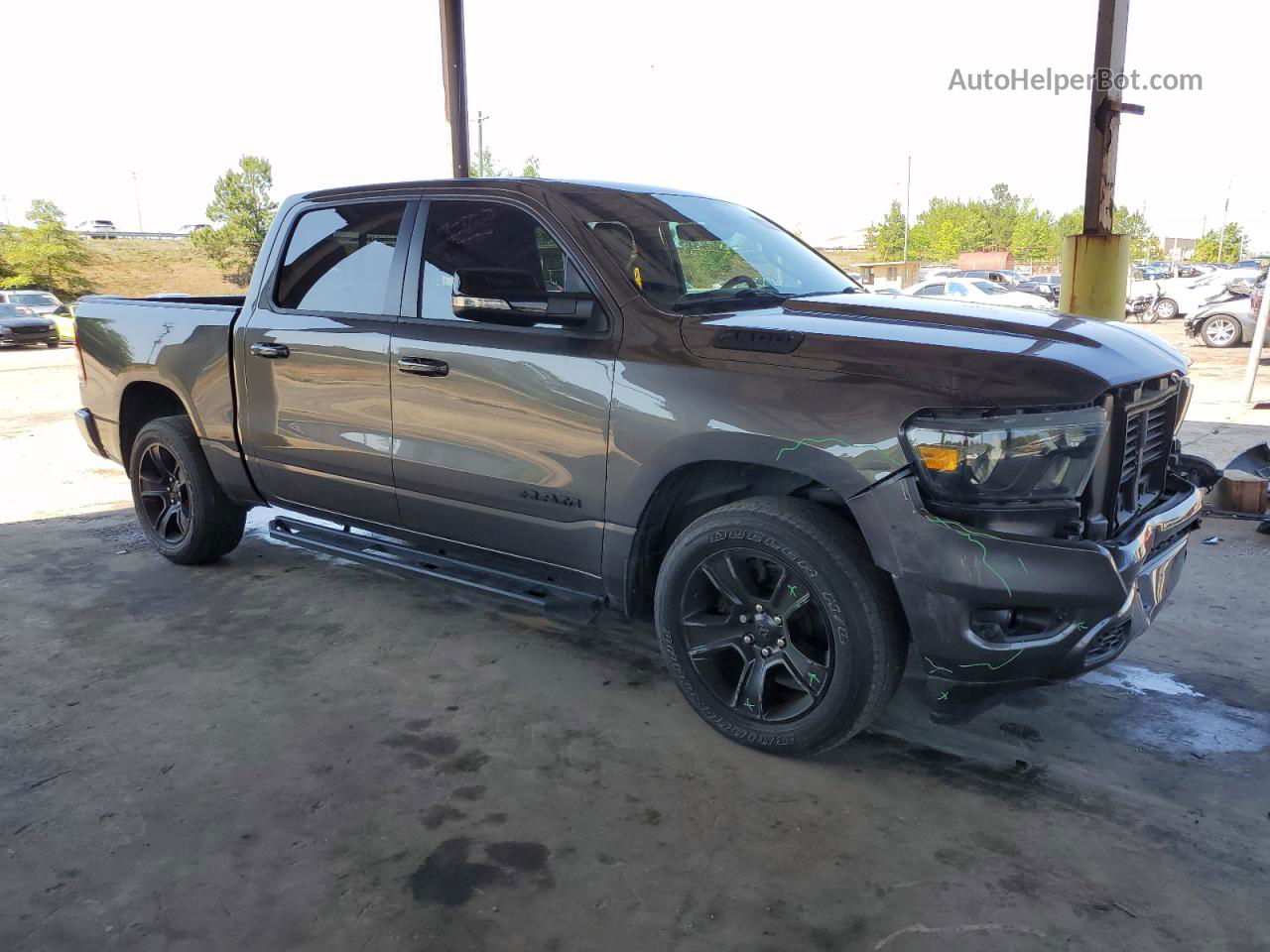 2022 Ram 1500 Big Horn/lone Star Gray vin: 1C6RREFT3NN171452