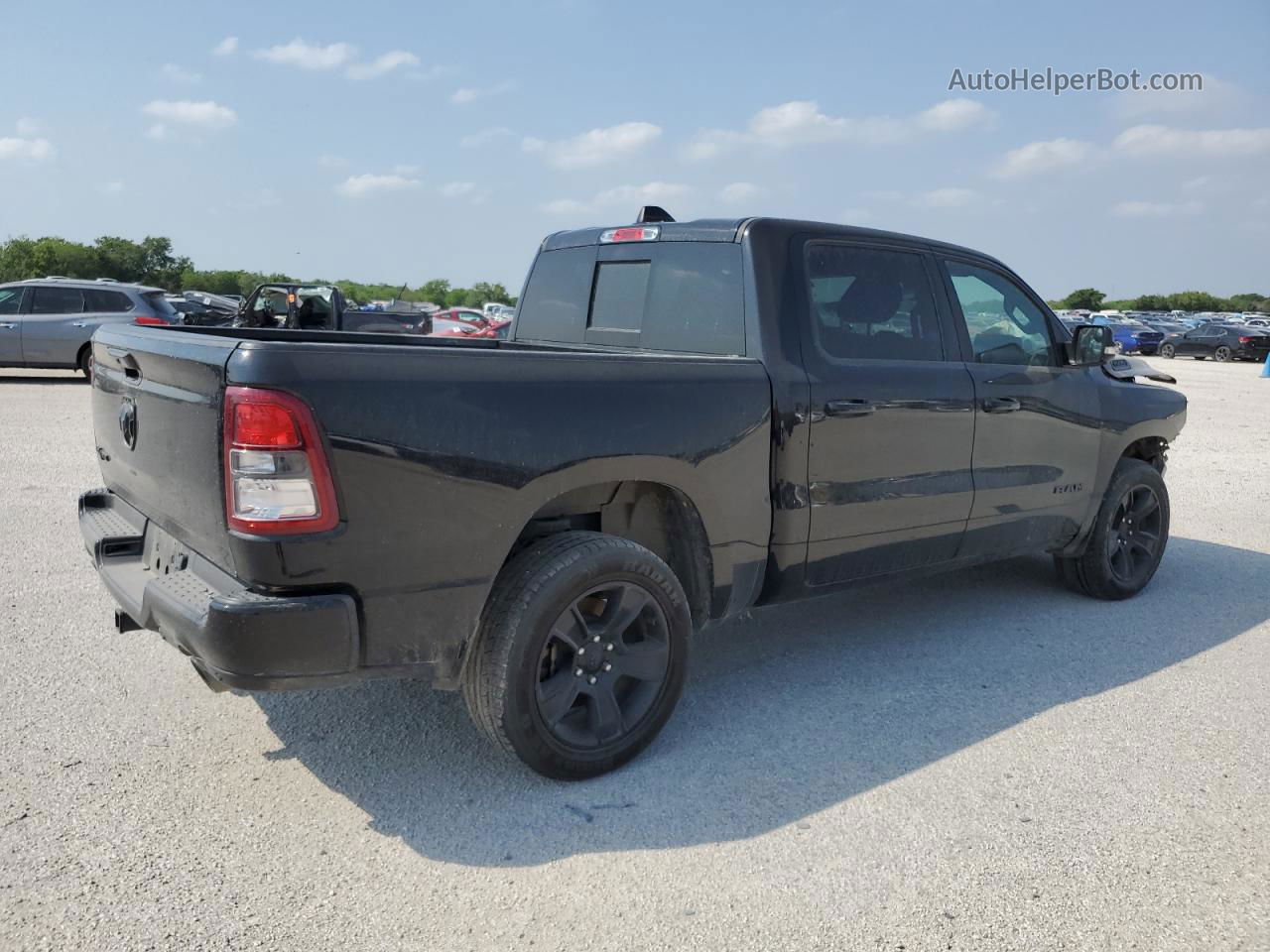 2022 Ram 1500 Big Horn/lone Star Черный vin: 1C6RREFT4NN146544