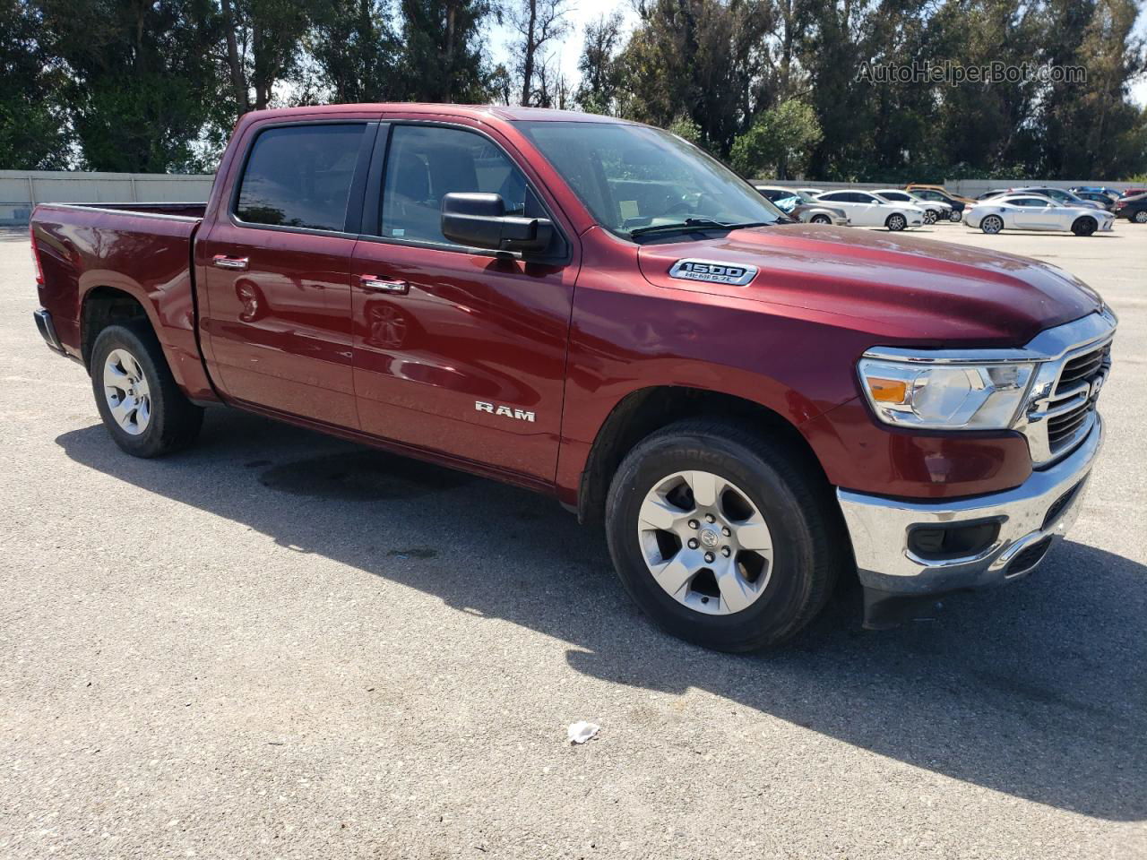 2019 Ram 1500 Big Horn/lone Star Burgundy vin: 1C6RREFT5KN769666