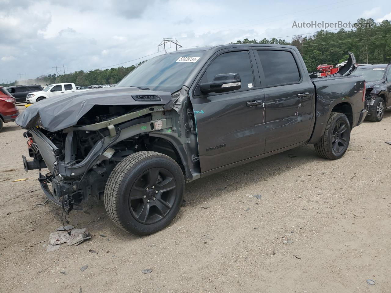 2022 Ram 1500 Big Horn/lone Star Gray vin: 1C6RREFT5NN382698