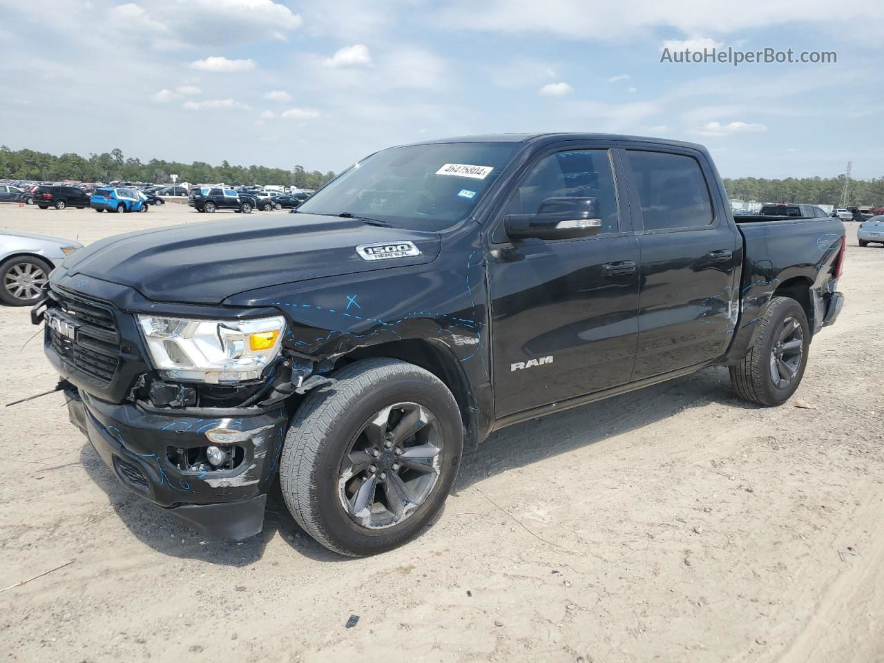 2020 Ram 1500 Big Horn/lone Star Black vin: 1C6RREFT9LN186230